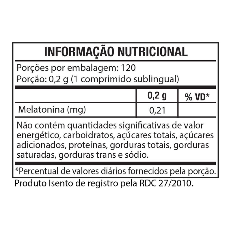 Melatonina Black Skull 120 Comprimidos - Imagem 2