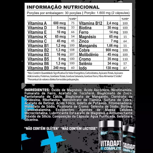 Vitadapt Nutrex 60 Cápsulas - Imagem 2